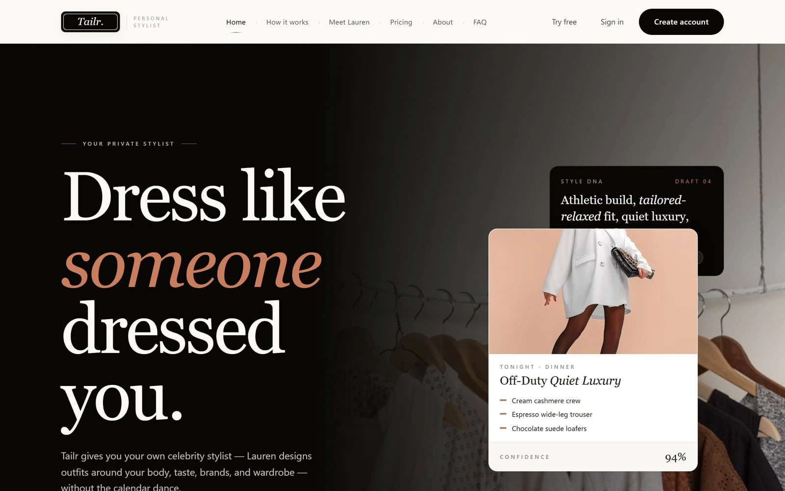 Tailr — AI personal styling app