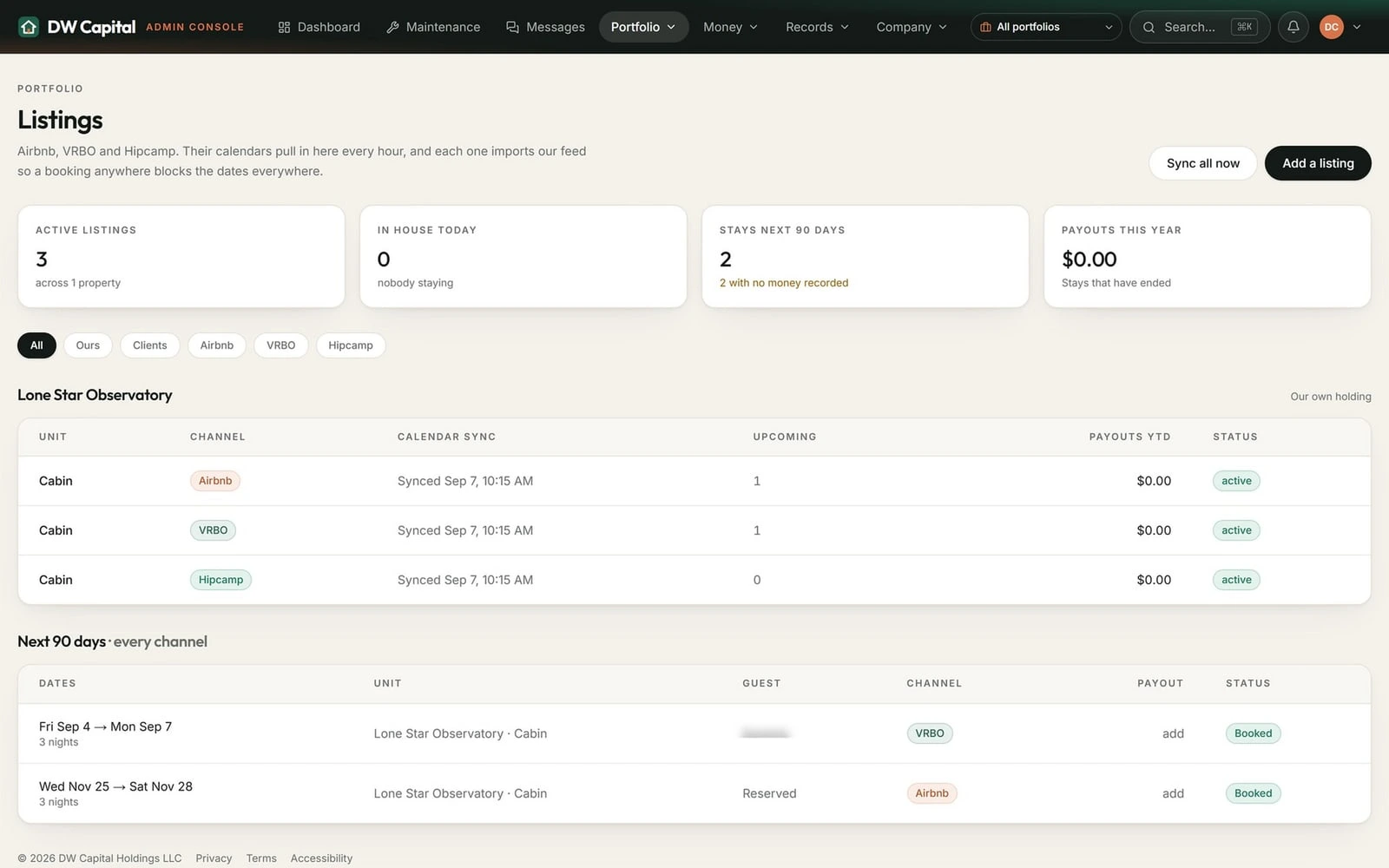 DW Capital Portal