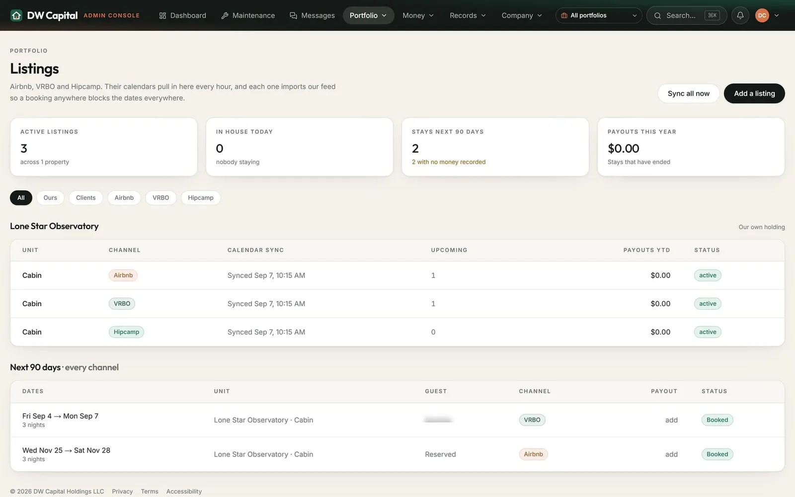 DW Capital Portal