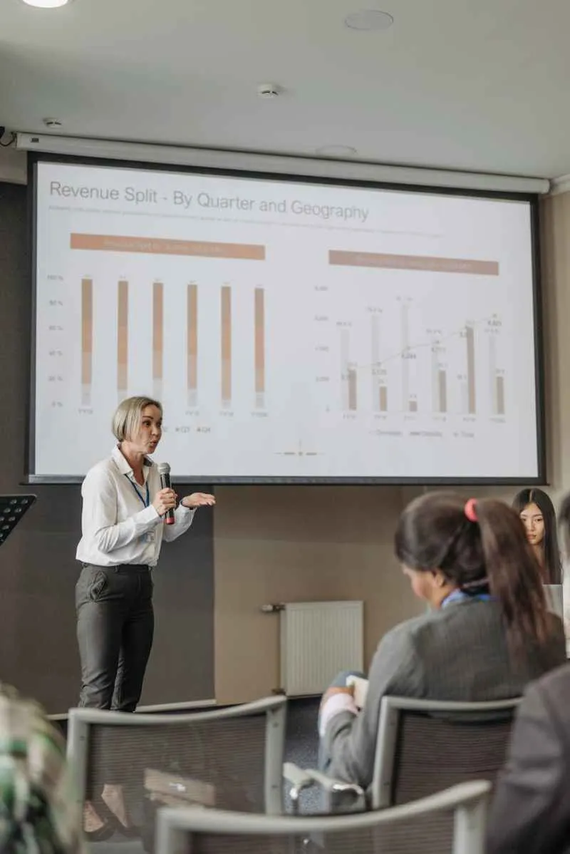 projection of graphs on screen